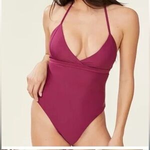 NWT Andie Swim The Lagos One Piece in Plum